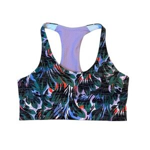 Outdoor Voices Doing Things Bra in Vapor Watercolor Floral size Small